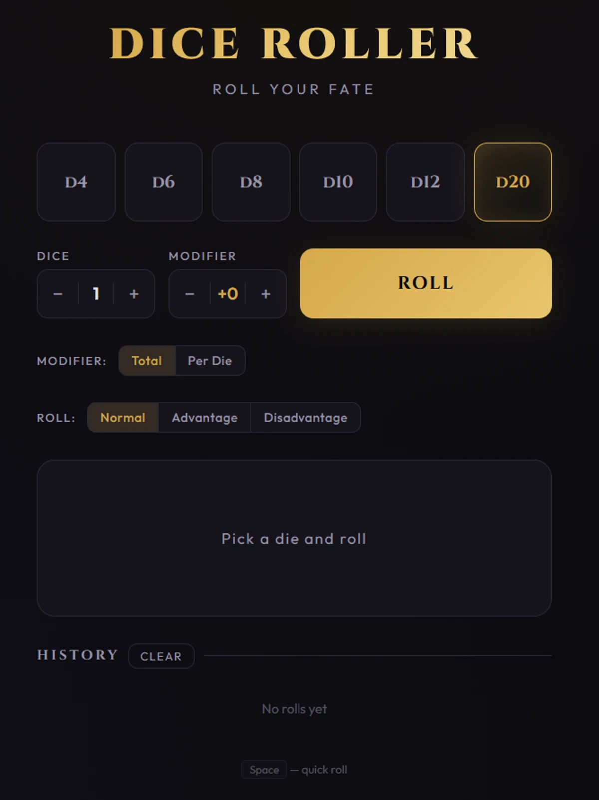 Dice Roller
